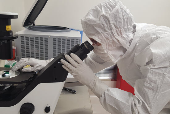 actl researcher in lab